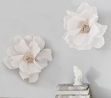 White Paper Crepe Flowers - Image 0