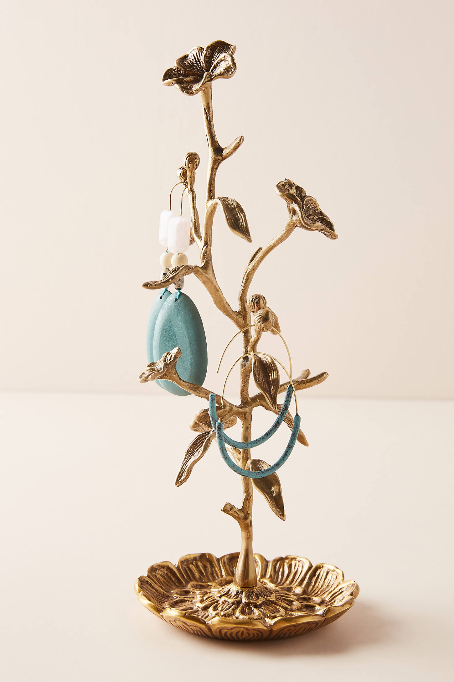 Gardenia Jewelry Stand By Anthropologie in Gold - Image 0