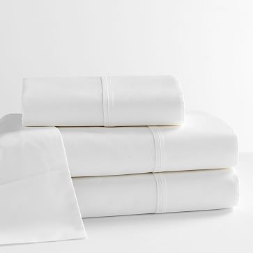 Design Crew Basics Organic Cotton Sheet Set, King, White - Image 0