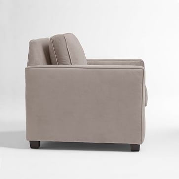 Henry Armchair, Faux-Suede, Charcoal - Image 3