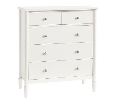 Crosby Tall Dresser, Pure White - Image 0
