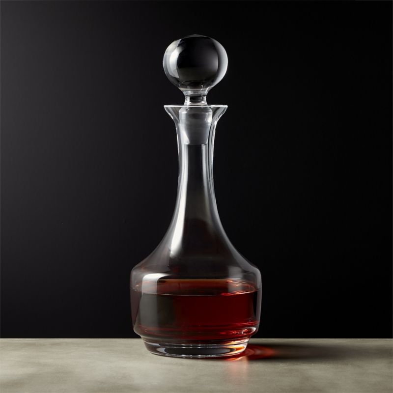 Ruby Glass Decanter with Stopper - Image 2