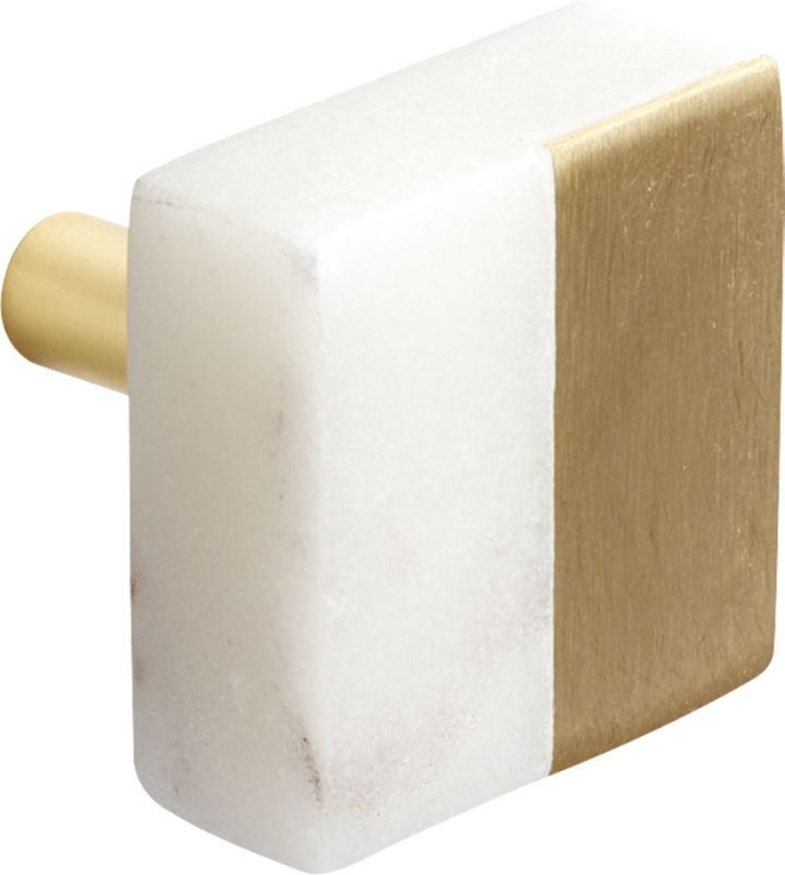 selene square marble and brass knob - Image 5