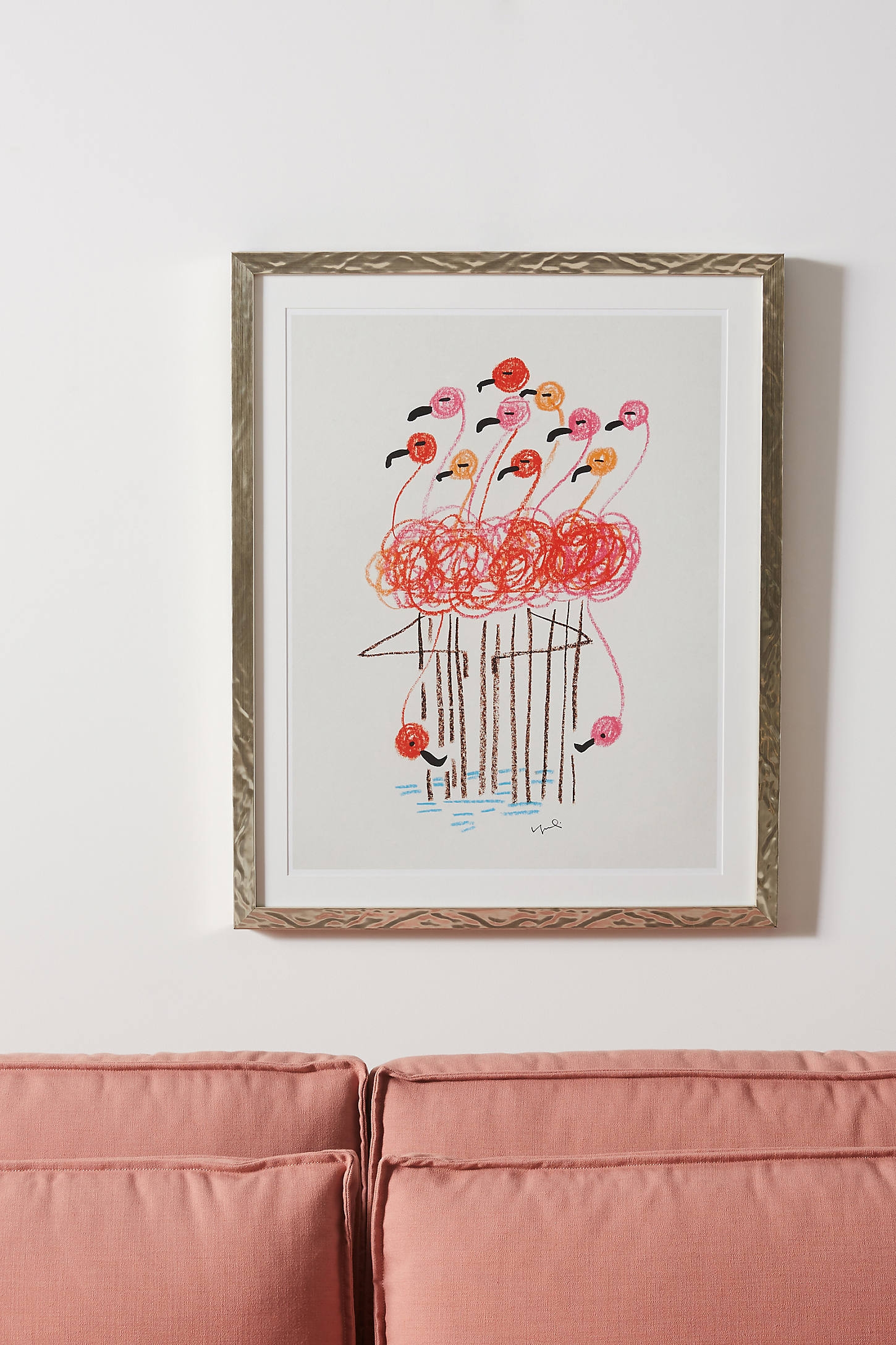 Flamingo Bouquet Wall Art - Image 0