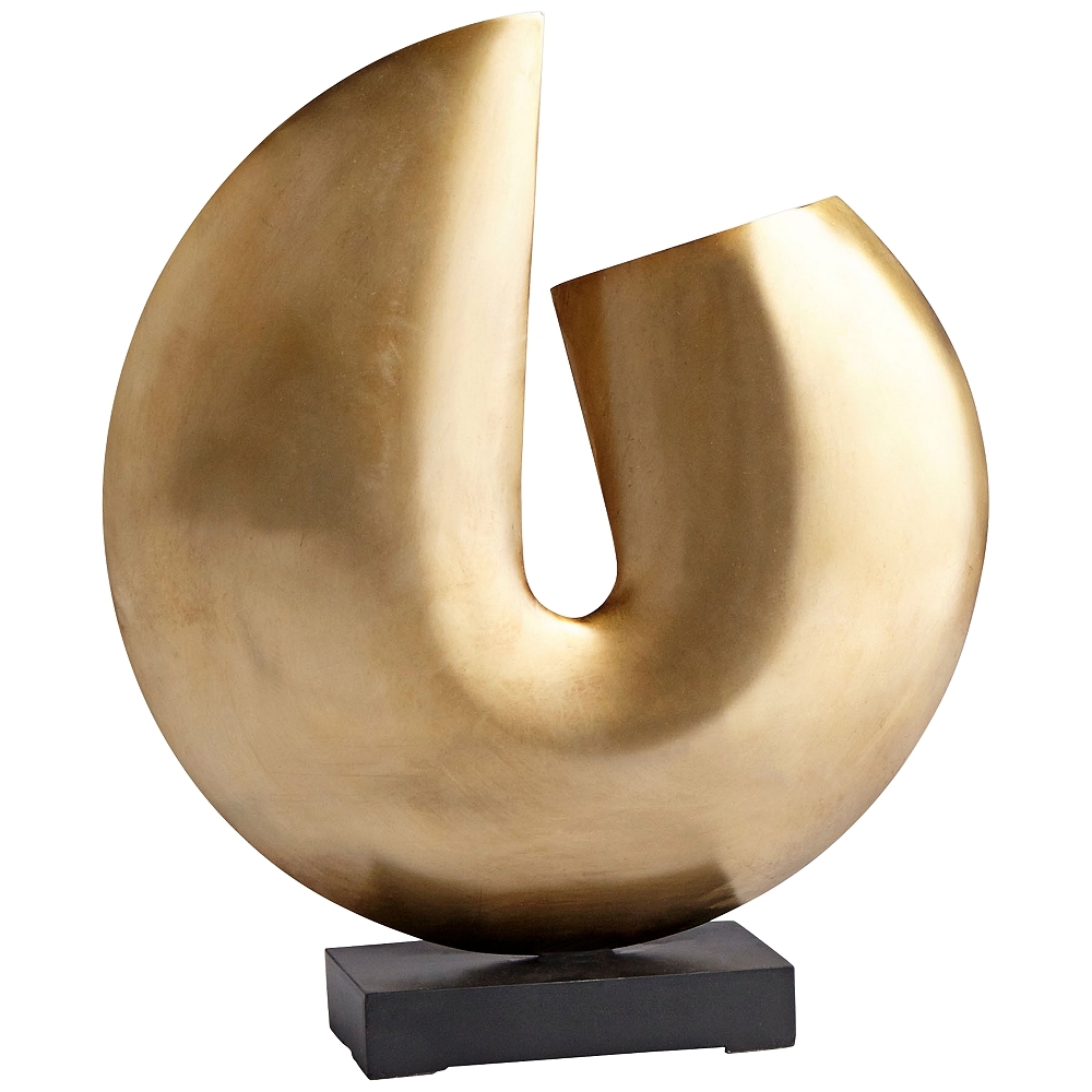 Cyan Design Jasmine 15 1/2"H Bronze Fortune Cookie Sculpture - Style # 19K90 - Image 0
