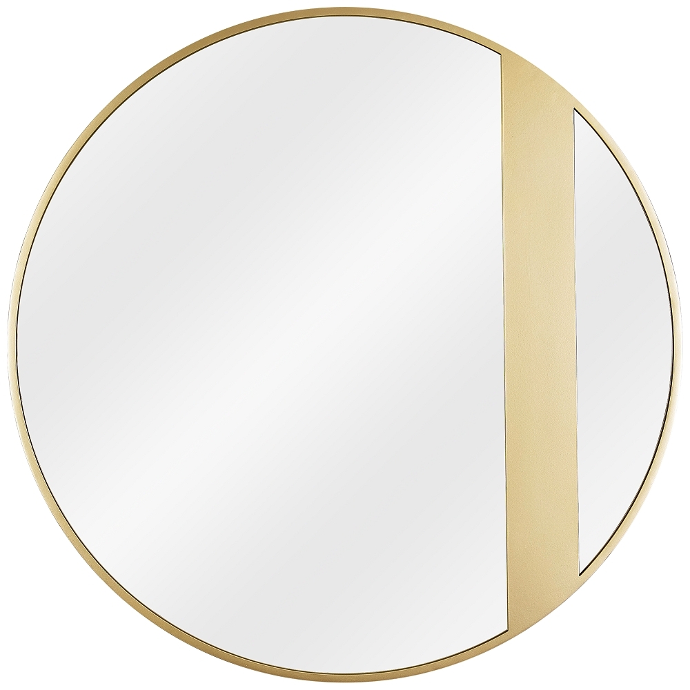 Varaluz Casa Cadet Gold 30" Round Wall Mirror - Style # 73M84 - Image 0