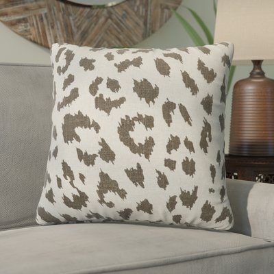 Tyre Cheetah Linen Throw Pillow - Image 0