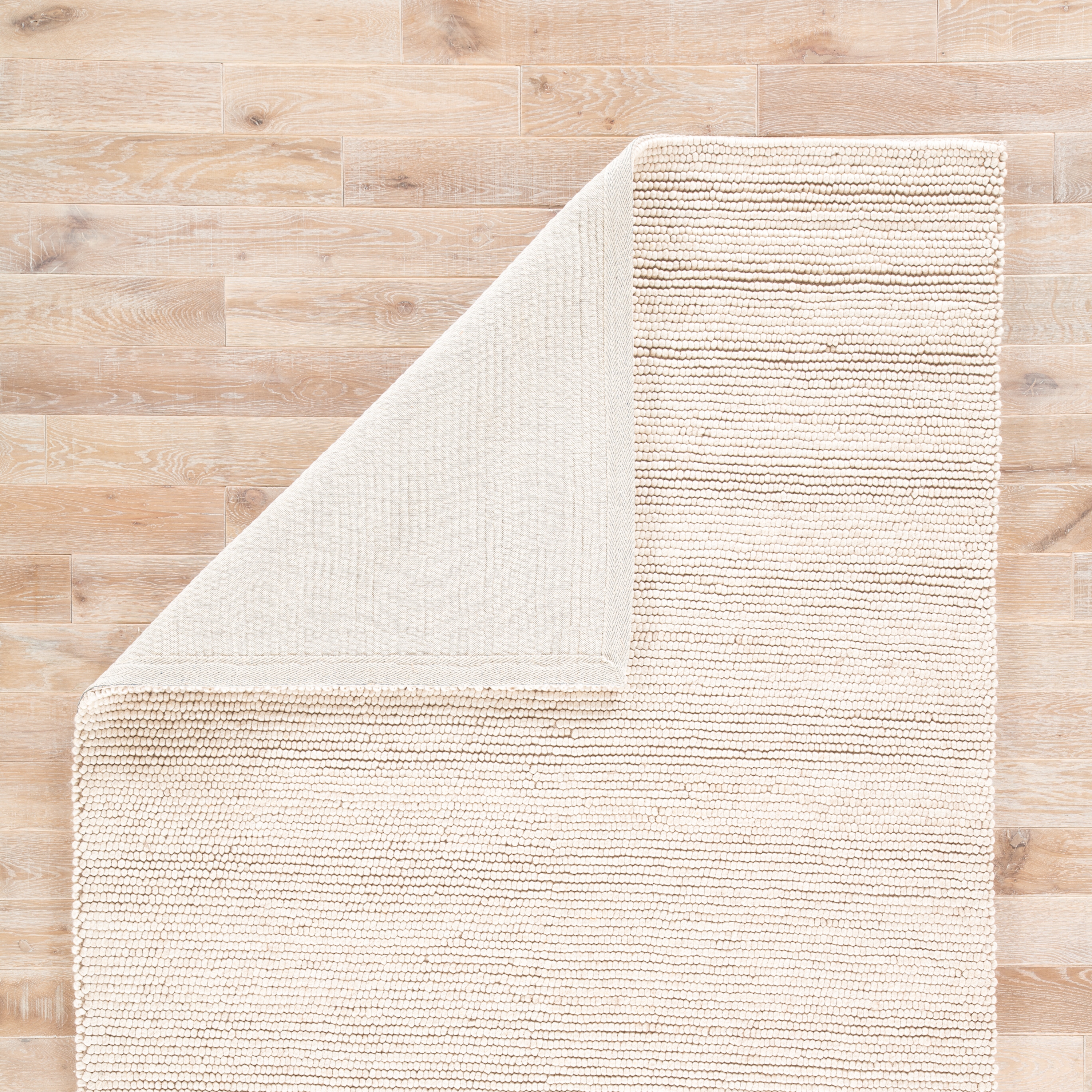 Blaine Handmade Solid Beige Area Rug (8' X 10') - Image 2
