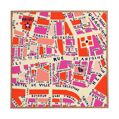 'Paris Map' Framed Graphic Art - Image 0