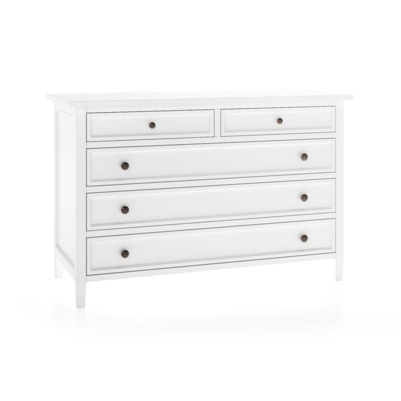 Harbor White 5-Drawer Dresser - Image 2