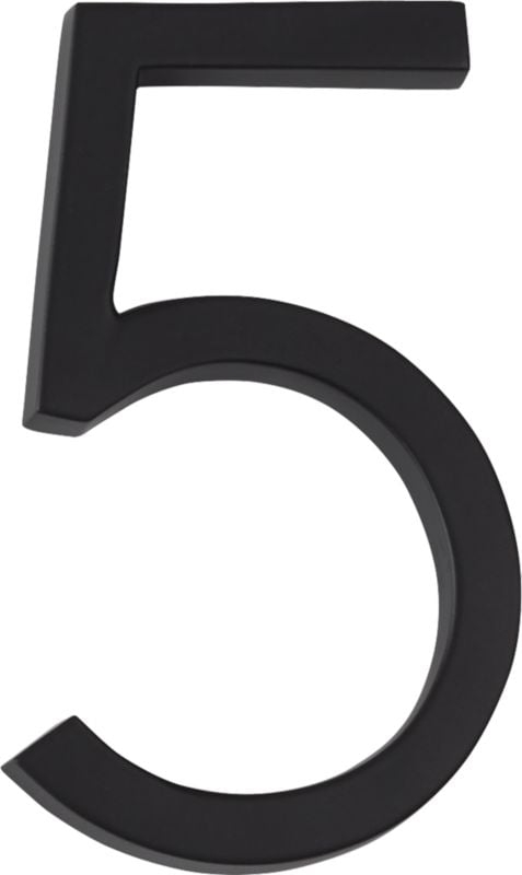 Aurele 4" Matte Black House Number 4 - Image 6