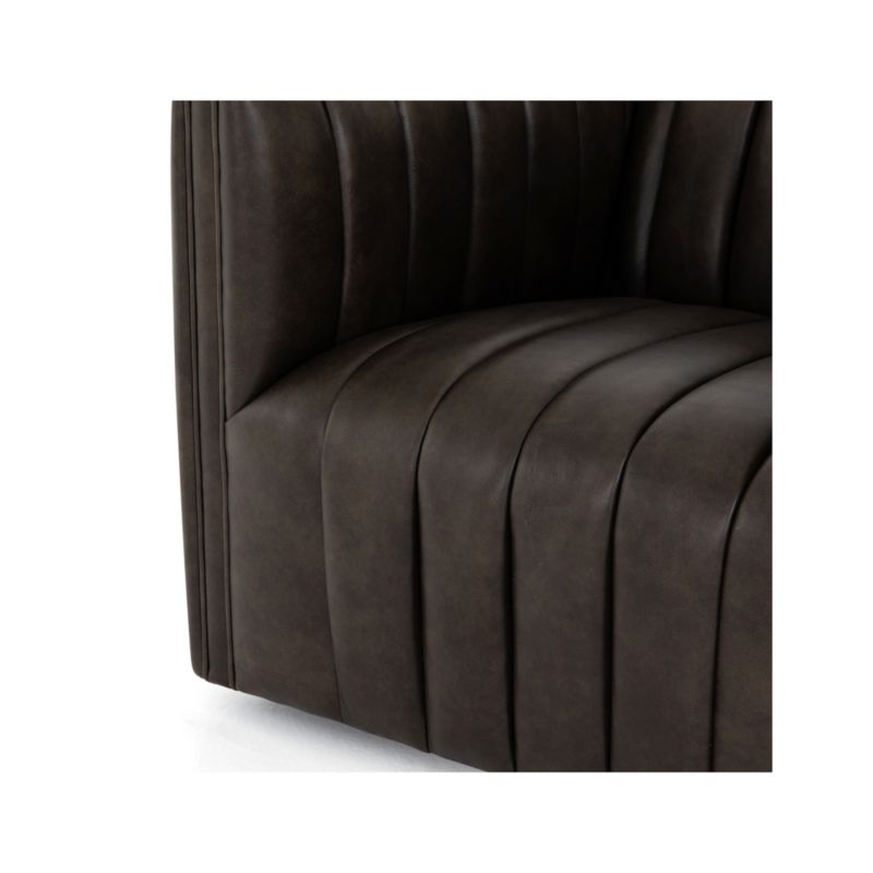 Cosima Leather Channel Tufted Chair - Image 9