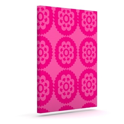 'Moroccan Hot Pink' Graphic Art Print on Canvas - Image 0