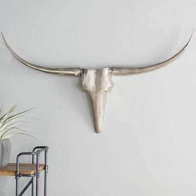 Silver Steer Wall Decor - Image 0