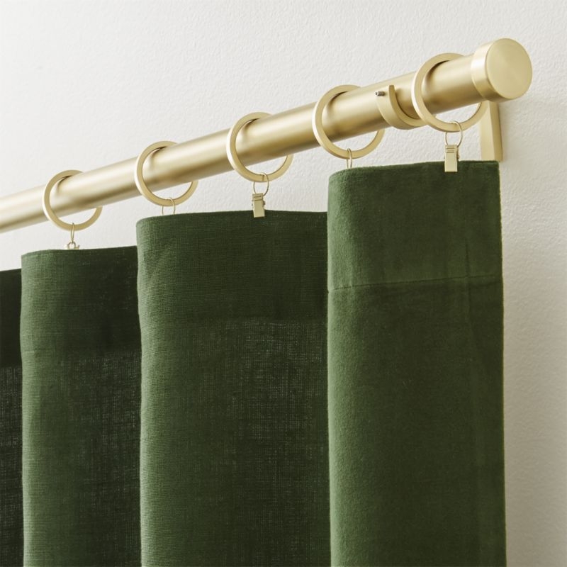 Ezria Green Linen Curtain Panel 48"x108" - Image 4