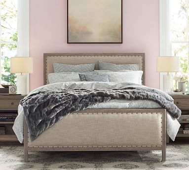 Toulouse Upholstered Bed, Gray Wash, King - Image 2