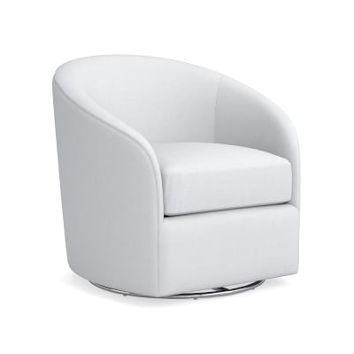 Montclair Swivel Chair, Perennials Performance Canvas, Charcoal - Image 3