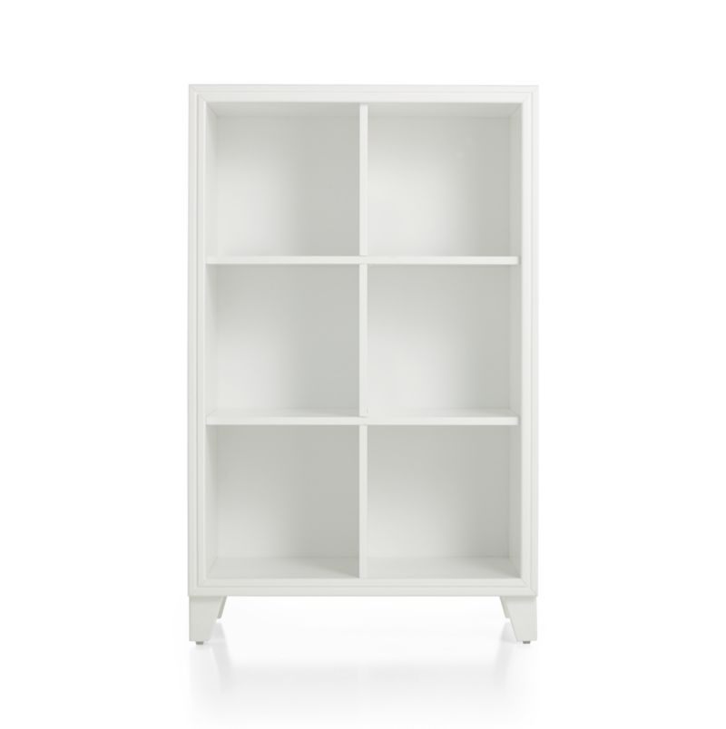 2-in-1 White 6-Cube Bookcase - Image 5