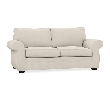 Pearce Roll Arm Upholstered Sofa 81" 2X2, Down Blend Wrapped Cushions, Sunbrella(R) Performance Sahara Weave Ivory - Image 0