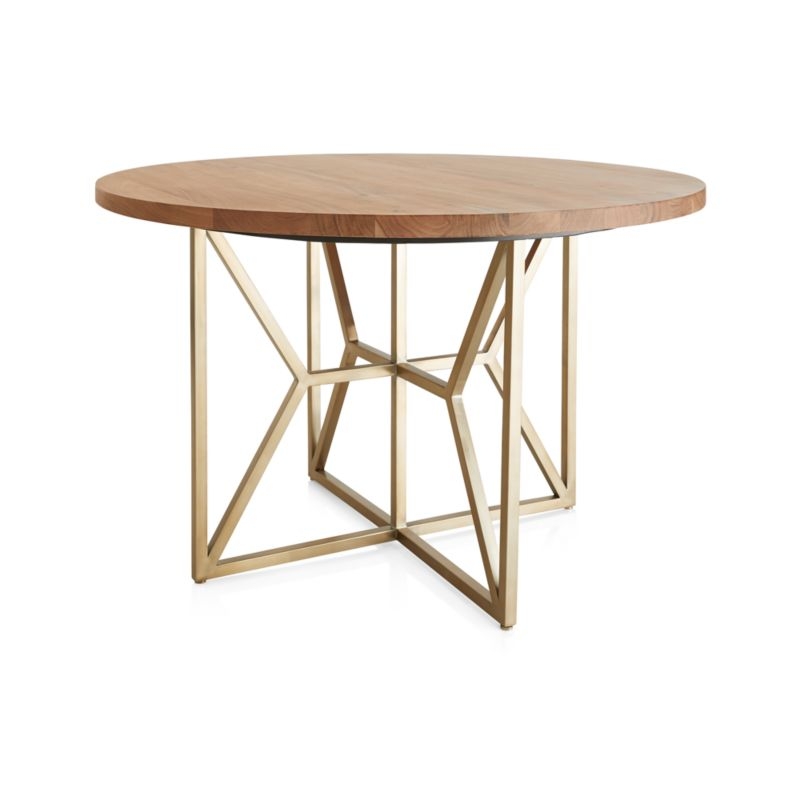 Hayes 48" Round Acacia Dining Table - Image 1