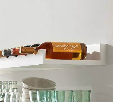 Holman Entertaining Shelf, Wine Bottle, Modern White - Image 2