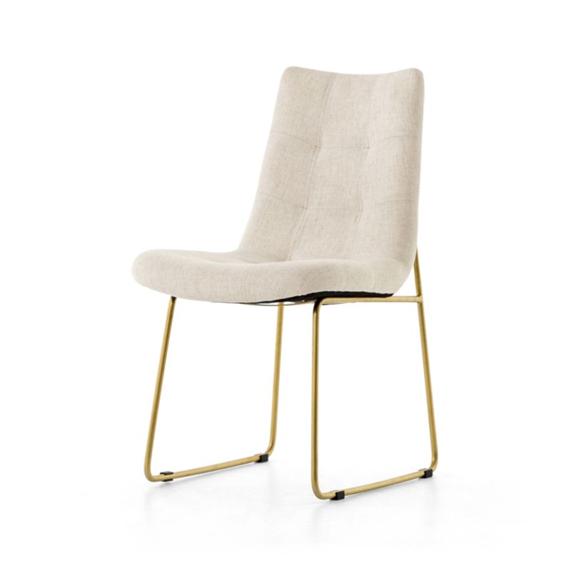 Alice Savile Natural Tufted Dining Chair - Image 1