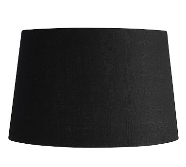 Textured Gallery Tapered Shade, Large, Black - Image 0