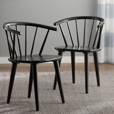 Arielle Arm Chair / Set of 2 / Black - Image 0