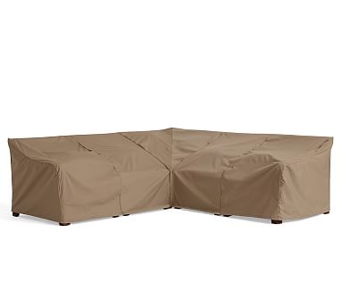 Indio Custom-Fit Outdoor Furniture Cover - 6-Piece Sectional Set (1 Corner, 3 Armless, 1 Left-Arm, 1 Right-Arm) - Image 2