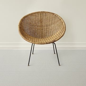 Chilewich Strike Woven Floormat, Limestone, 6'x8.8' - Image 0