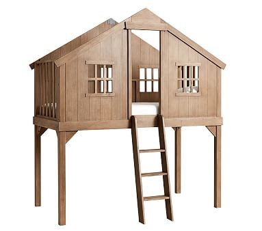 Treehouse Loft Bed, Twin, French White - Image 3