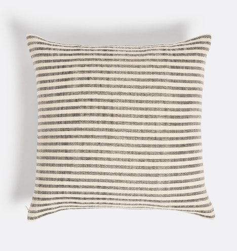 Woven Cotton Striped Pillow Cover - Image 0