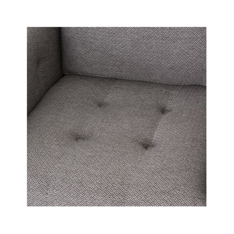 Wylie Grey Tufted Swivel Chair - Image 6