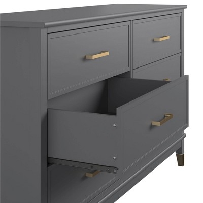 Westerleigh 6 Drawer Dresser Gray - CosmoLiving by Cosmo - Image 3