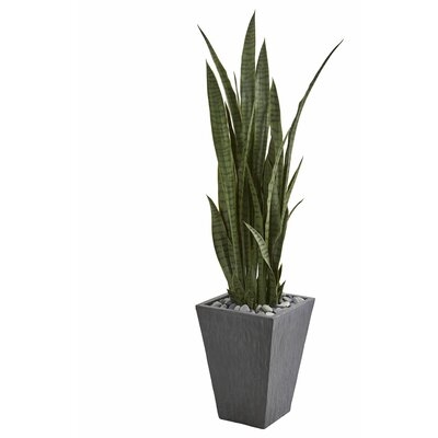 Artificial Sansevieria Snake Plant in Planter - Image 0