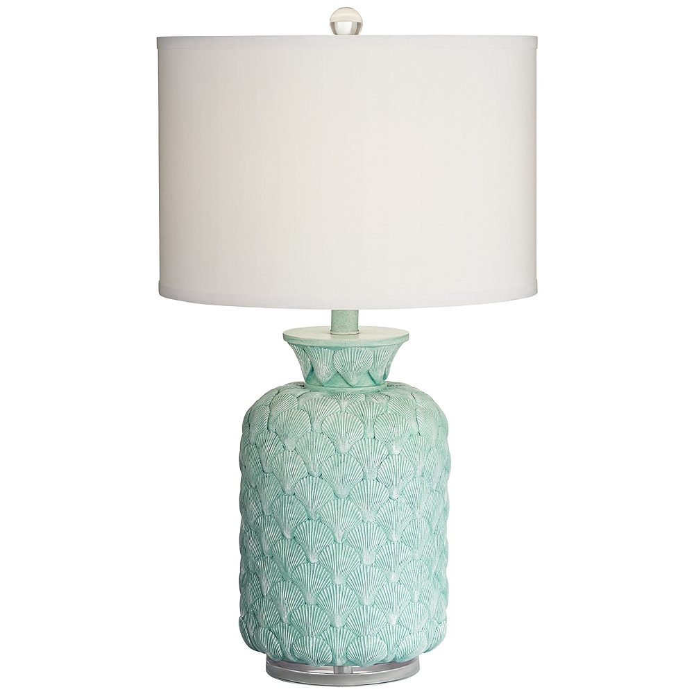 Shaws Cove Turquoise Shells Table Lamp - Style # 70Y68 - Image 0