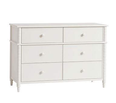 Elsie Extra Wide Dresser, Simply White, In-Home Delivery - Image 1