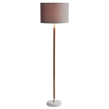 Cooper Floor Lamp, Wood/Nickel/Concrete - Image 5