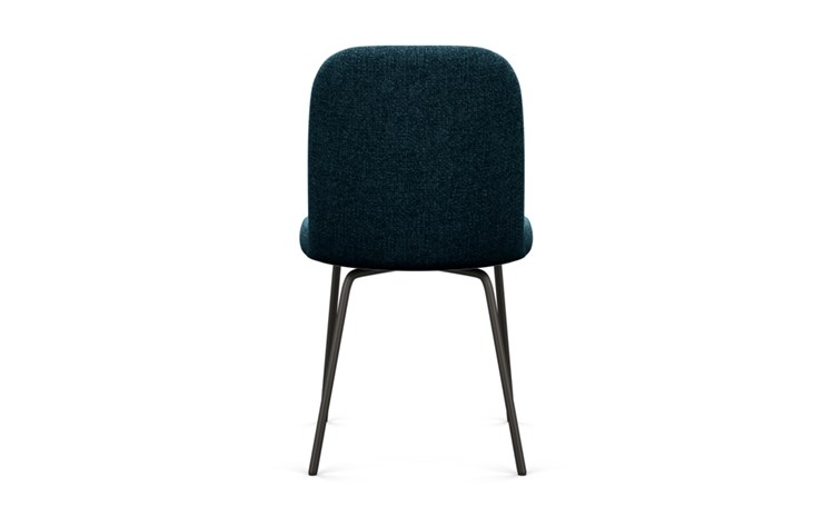 Dylan Dining Chair with Indigo Fabric and Matte Black legs - Image 3
