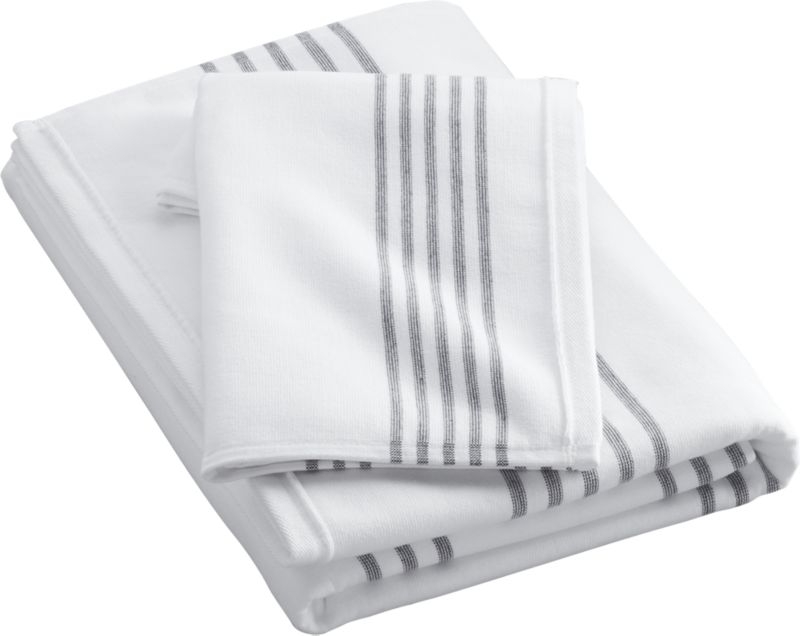 Raya Black and White Striped Hand Towel - Image 6