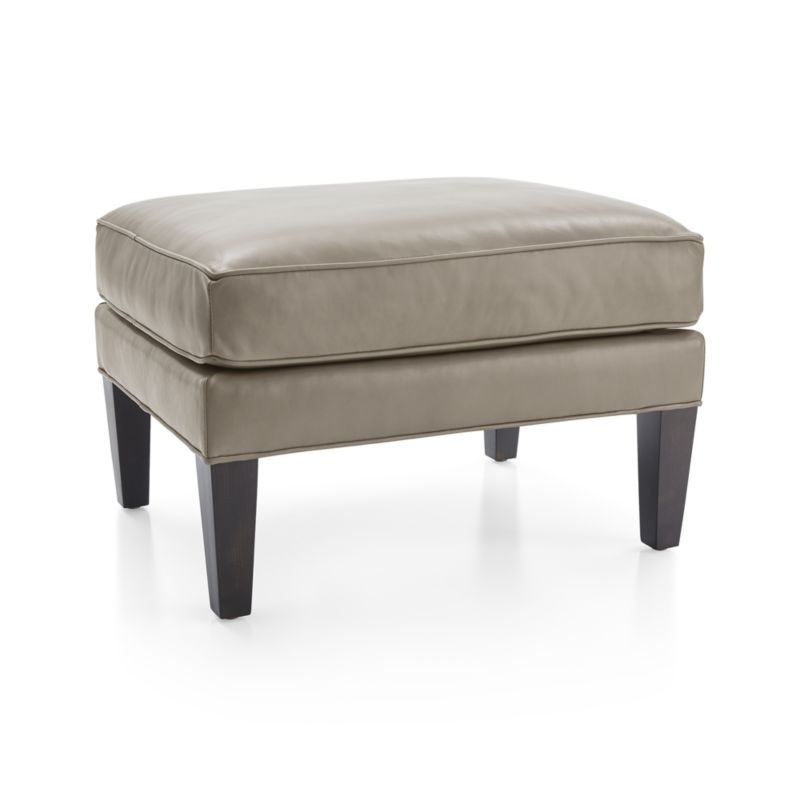 Luxe Leather Ottoman - Image 2