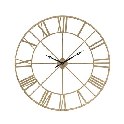 Oversized Round Gold 48" Wall Clock - Image 0