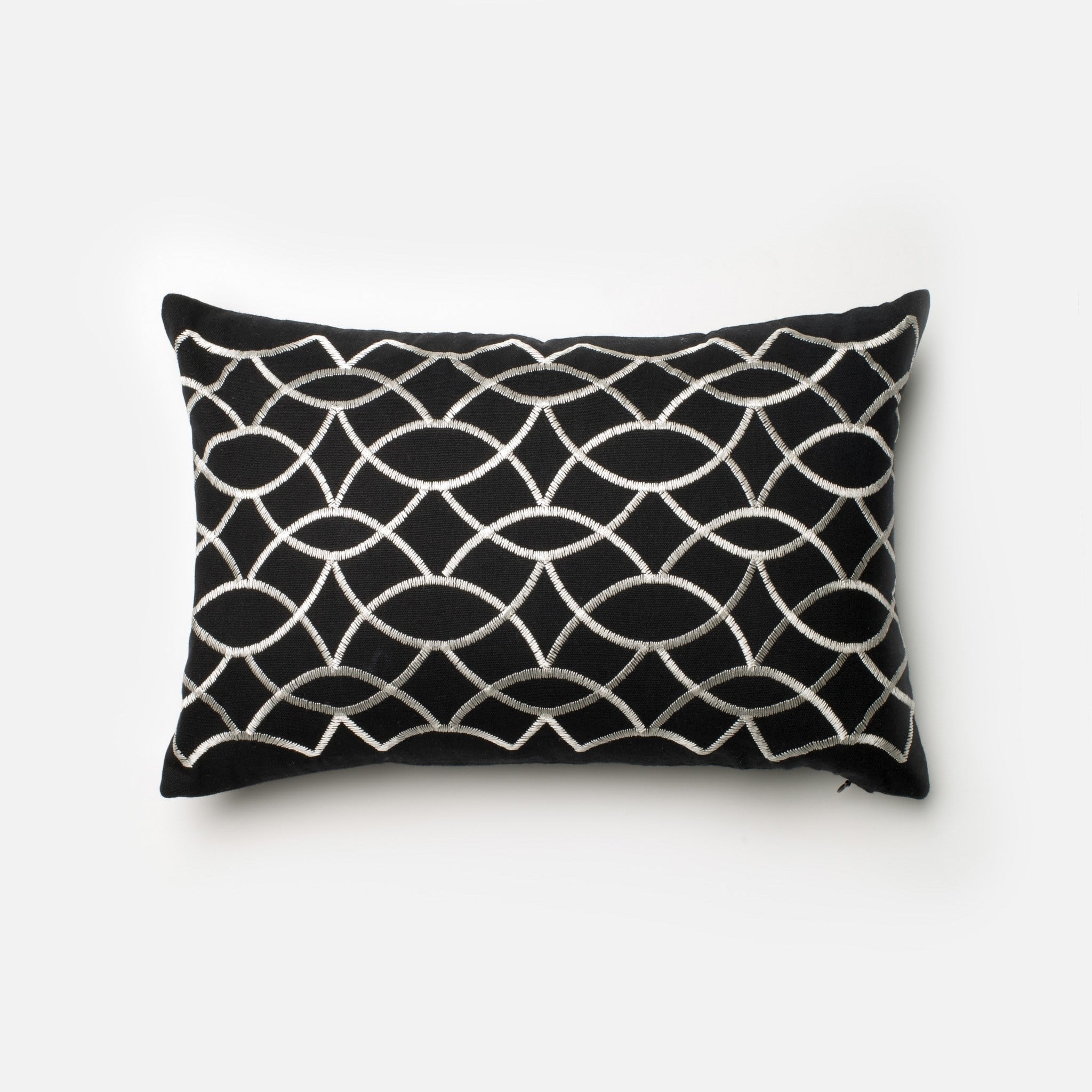 PILLOWS - BLACK / WHITE - 13" X 21" Cover w/Down - Image 0