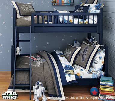 Camp Twin-Over-Full Bunk Bed, Simply White - Image 1