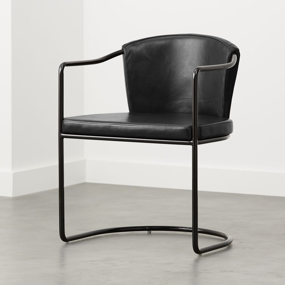 Cleo Black Cantilever Chair - Image 0