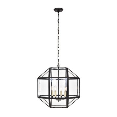 Burkeville 4-Light Candle Style Geometric Chandelier - Image 0