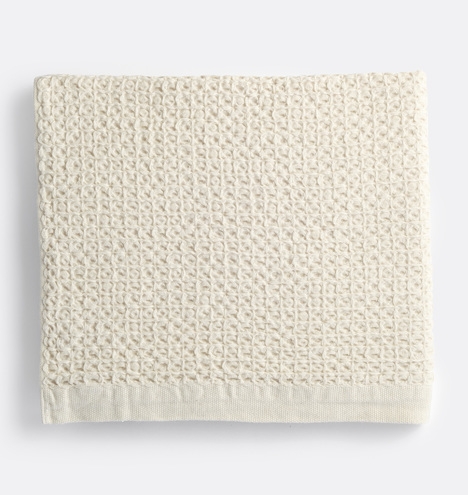 Japanese Linen Lattice Waffle Towel - Bath Towel - Image 4