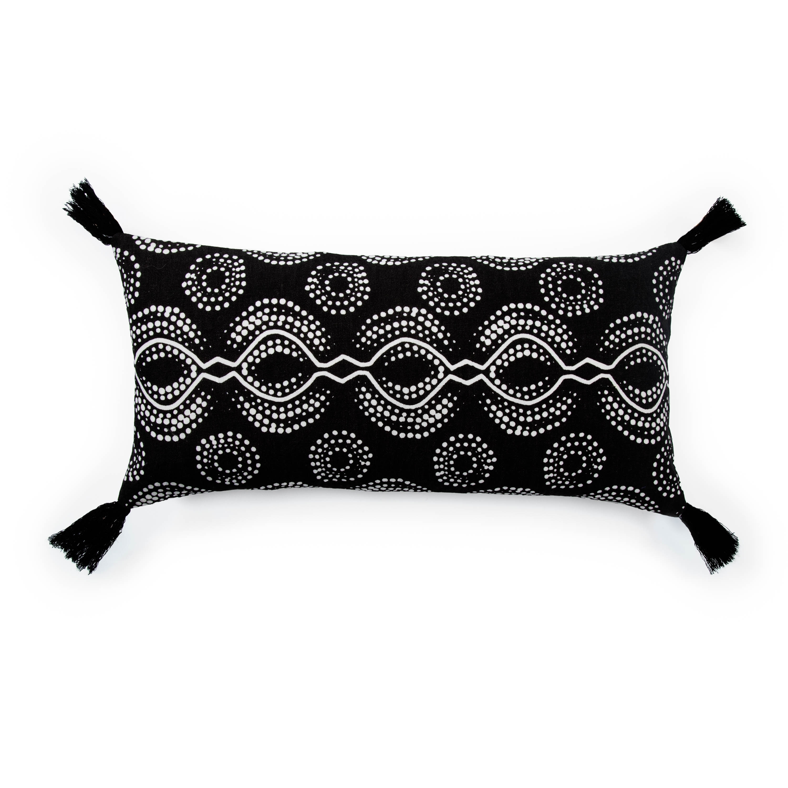 Design (US) Black 10"X21" Pillow - Image 0