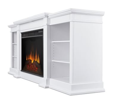 Real Flame(R) Eliot Grand Electric Fireplace Media Cabinet, White - Image 5
