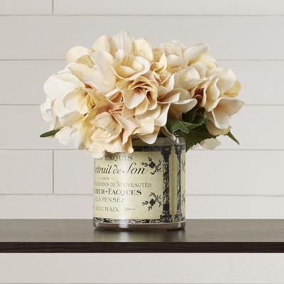 Adelaide Hydrangea Floral Arrangement in French Labeled Pot - Image 0